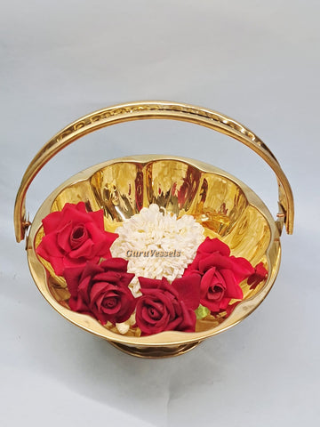 BRASS - Pookoodai / flower basket