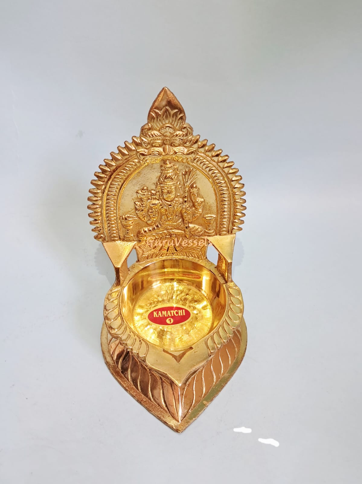 Brass Kamatchi Amman vilakku/Diya/deepam - karumbu kamatchi
