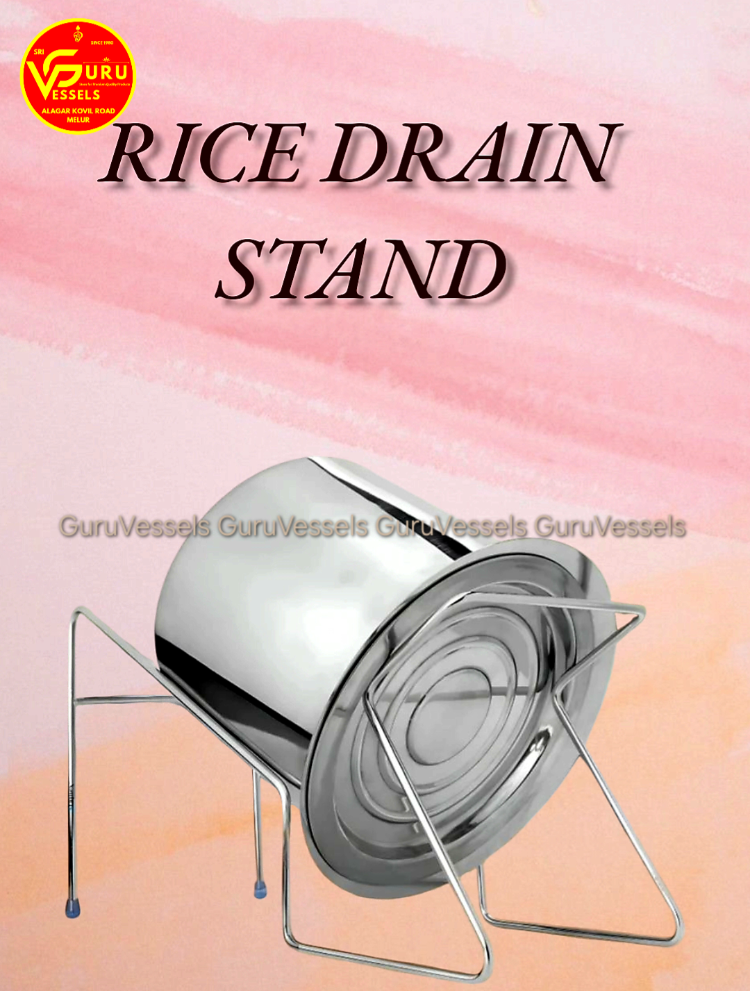 rice draining stand- Stainless steel