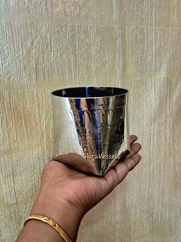 Handcrafted Mini Stainless Steel Kottan – Traditional Small Storage & pezhaipetti 4 inch (Unpainted, Durable & Rust-Free)