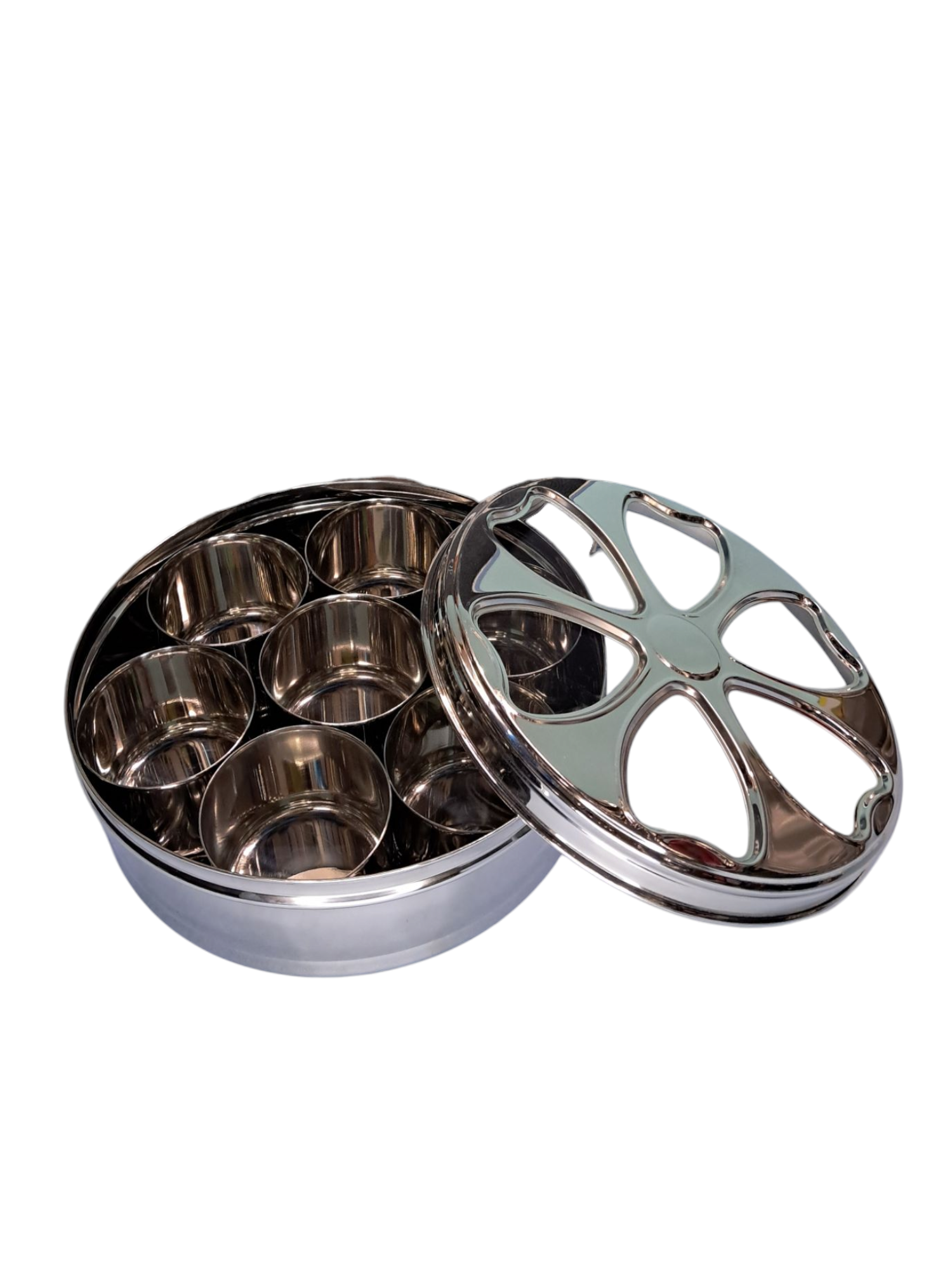 Stainless steel masala dabba, anjarai petty