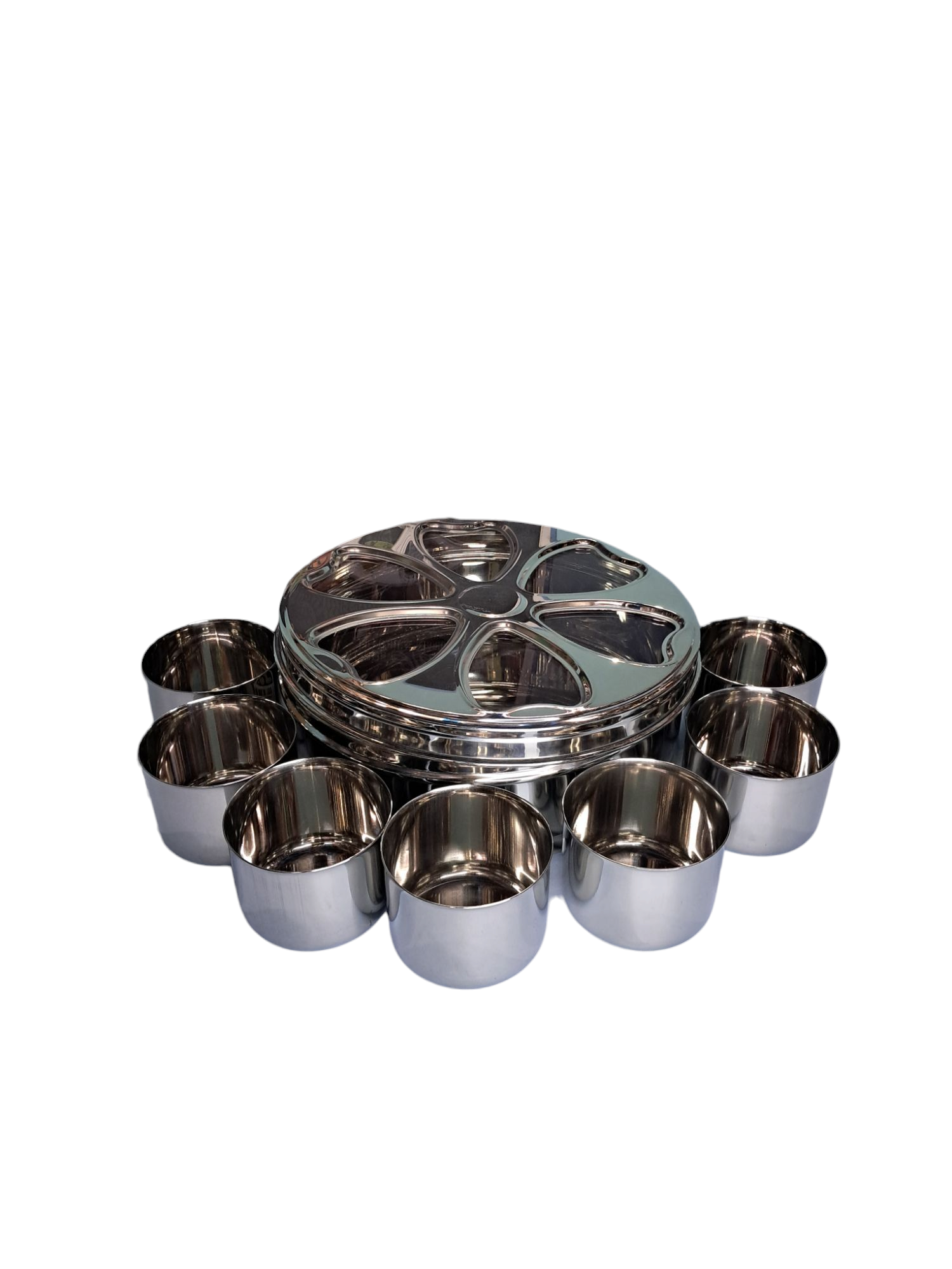 Stainless steel masala dabba, anjarai petty