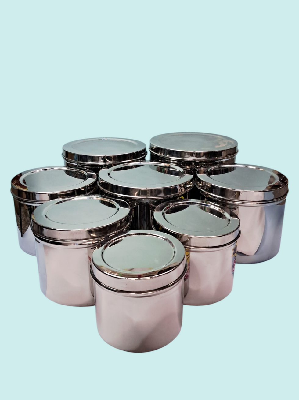 Steel Container Set stainless steel container set 8 pieces combo – Guru Vessels