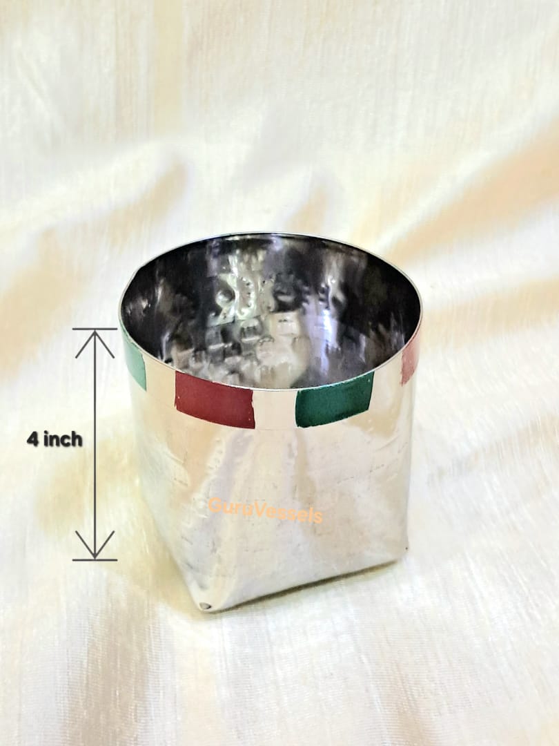 Handcrafted Stainless Steel Kottan – Pezhai Petti for wedding Use 4 inch