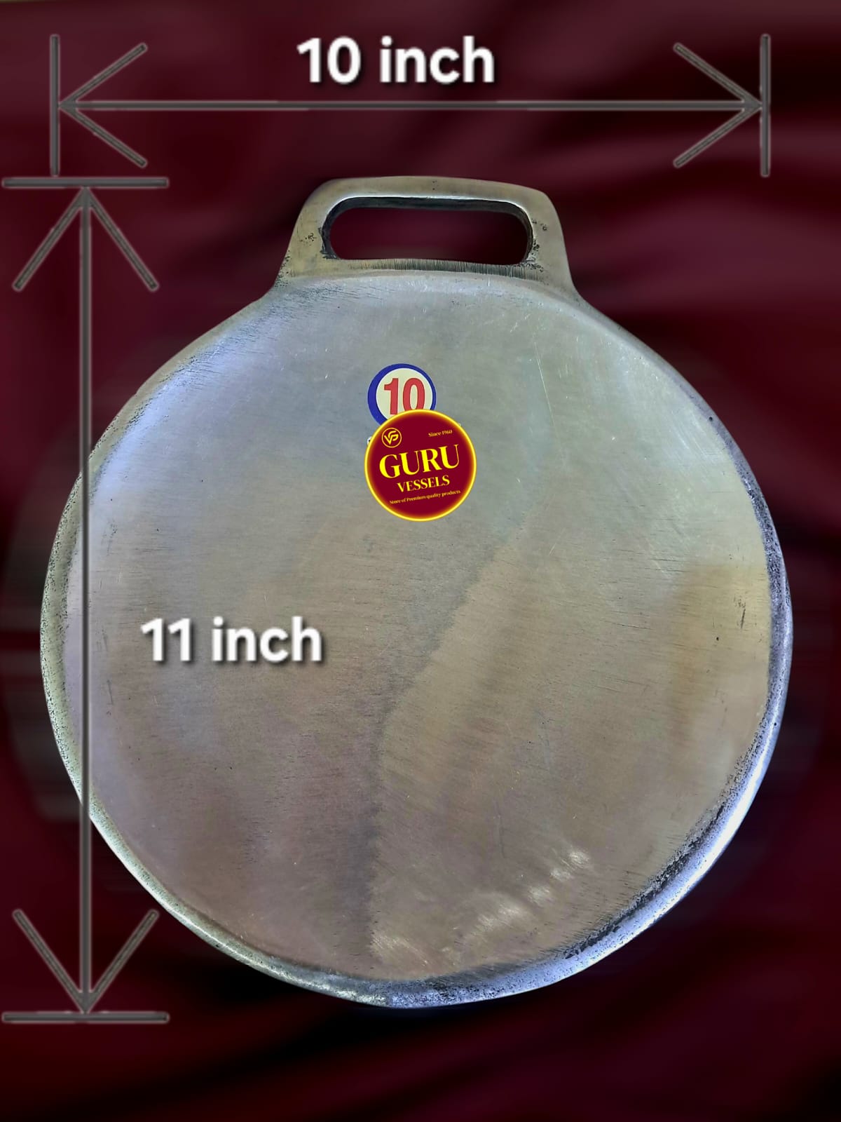 Indolium Dosa Tawa –  Hand-finished & Durable in 4 Sizes / dosa chatty