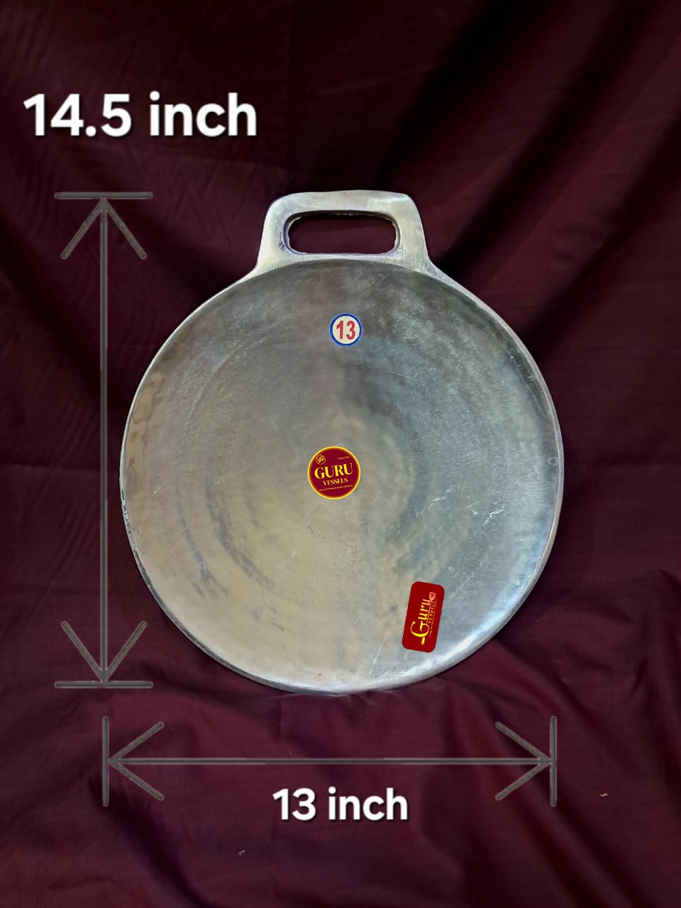 Indolium Dosa Tawa –  Hand-finished & Durable in 4 Sizes / dosa chatty