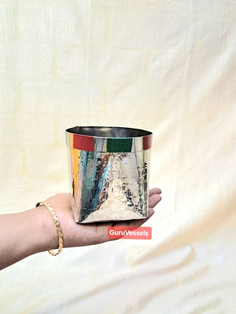 Handcrafted Stainless Steel Kottan – Pezhai Petti for wedding Use 4 inch