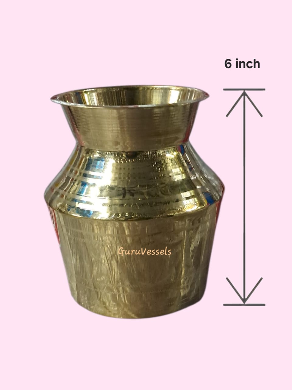 Brass Pooja Lots/kalash/sombu 6 inch