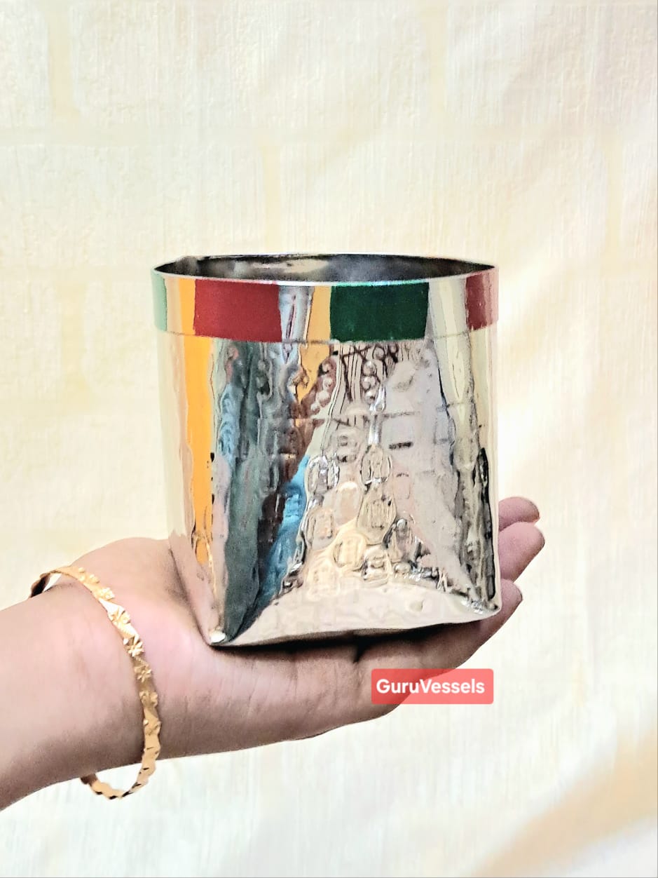 Handcrafted Stainless Steel Kottan – Pezhai Petti for wedding Use 4 inch