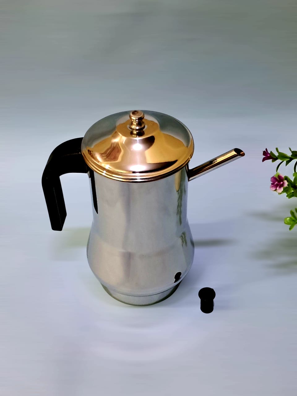 Stainless Steel Oil Jug / Nei Jaadi/oil dispenser – Ghee Storage Jug with Lid & Spout