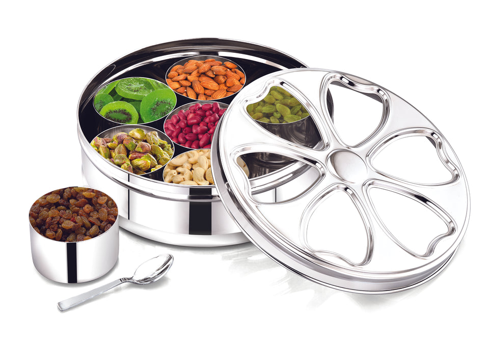 Stainless steel masala dabba, anjarai petty