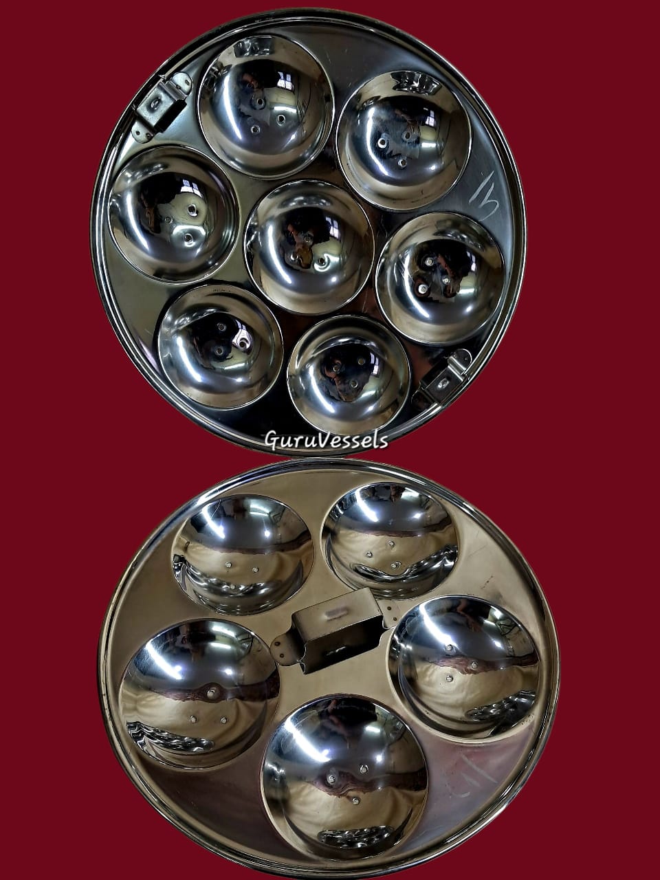 KARAIKUDI IDLY PAANAI - STAINLESS STEEL PREMIUM QUALITY .NO-10,12