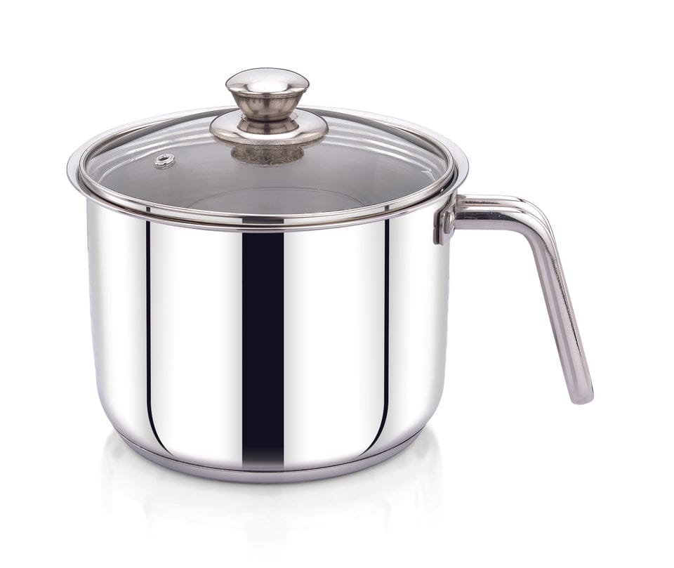 stainless steel milk pot 2litre & 2.5 litre -mirror finish, triply base