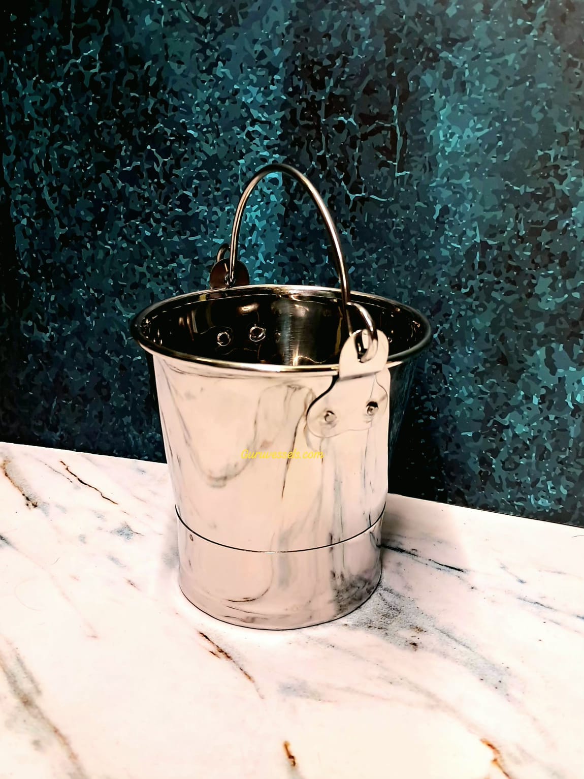 Chettinad Handmade Stainless Steel mini Nei Vaali Balti 600ml | Traditional premium Ghee Bucket