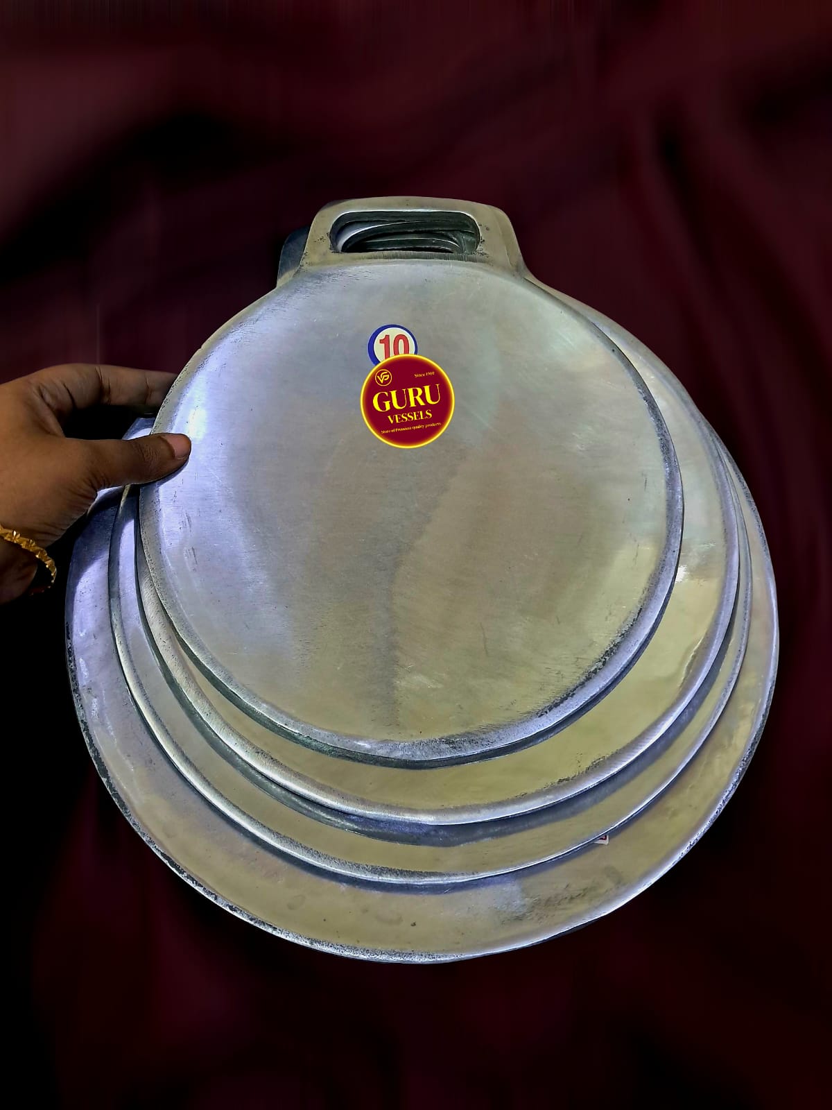 Indolium Dosa Tawa –  Hand-finished & Durable in 4 Sizes / dosa chatty