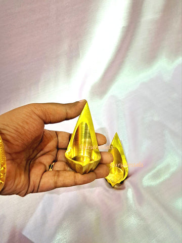 Karaikudi Maada Vilakku – Pure Brass chettinad karthikai Deepam (3 Inch, Combo of 2)