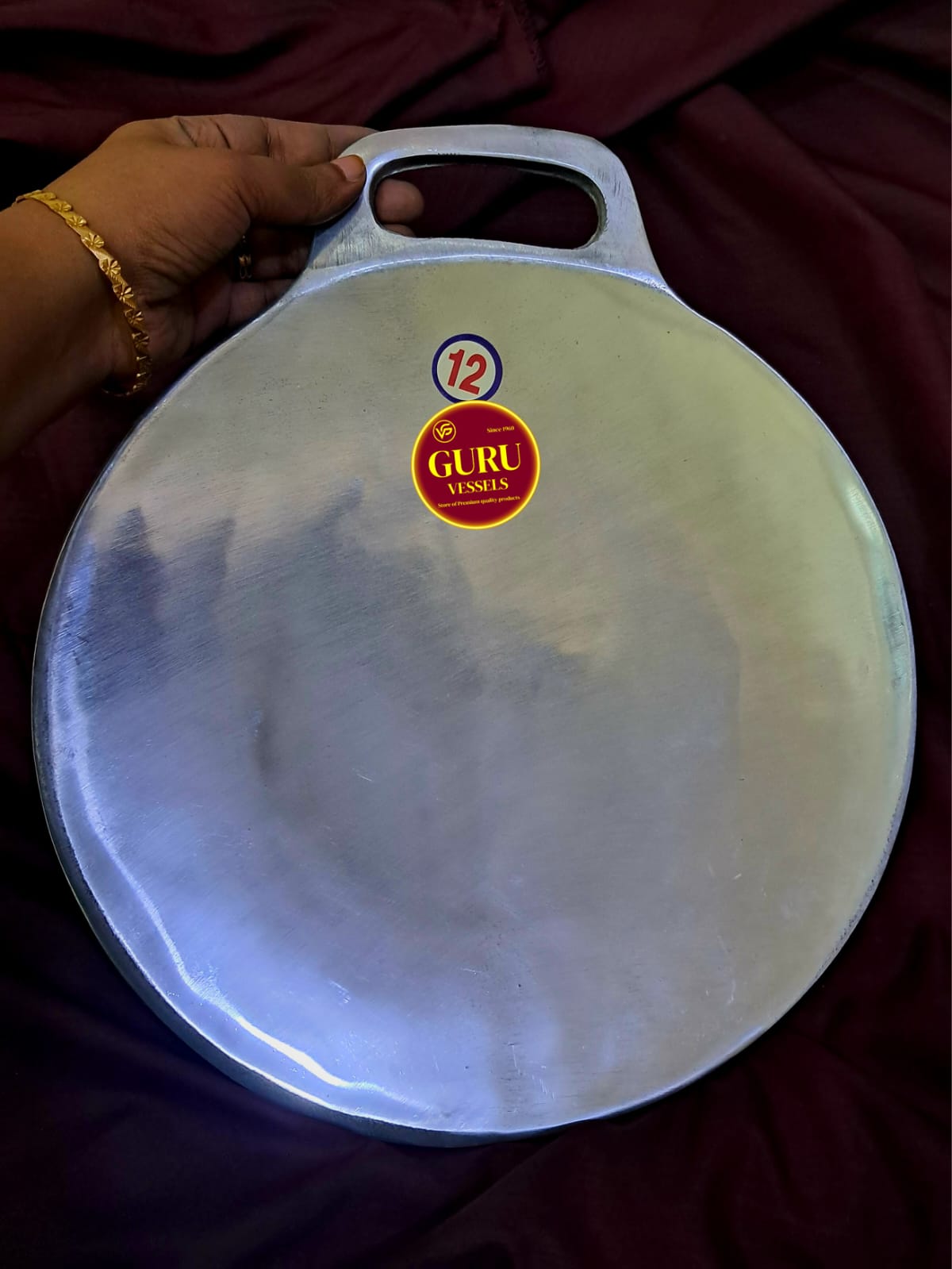 Indolium Dosa Tawa –  Hand-finished & Durable in 4 Sizes / dosa chatty