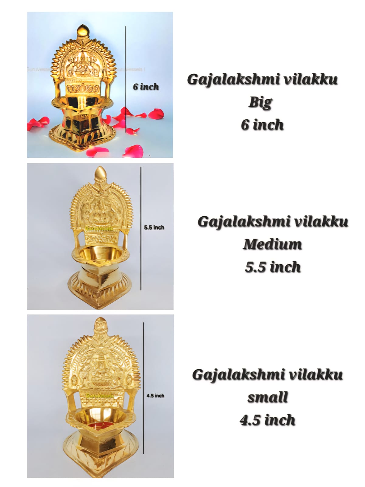Gajalakshmi vilakku (supreme gold)