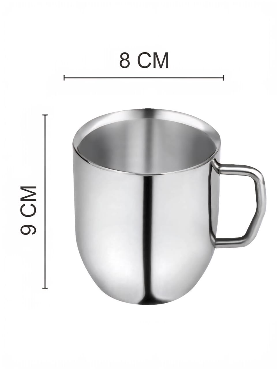 Stainless steel-Coffee/Tea Mugs - Insulated 2 pcs set