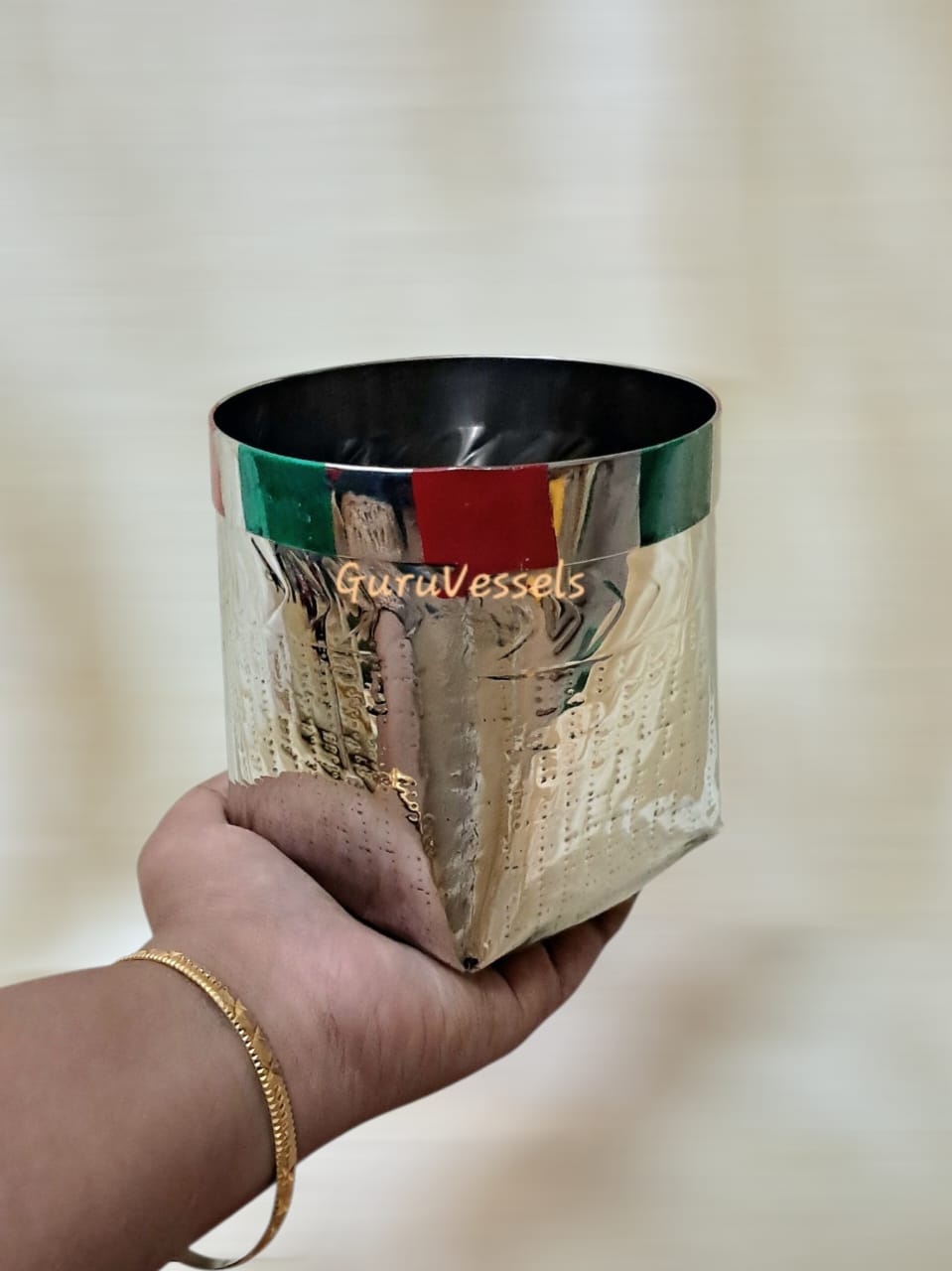 Handcrafted Stainless Steel Kottan – Pezhai Petti for wedding-4 inch, 4.5 inch